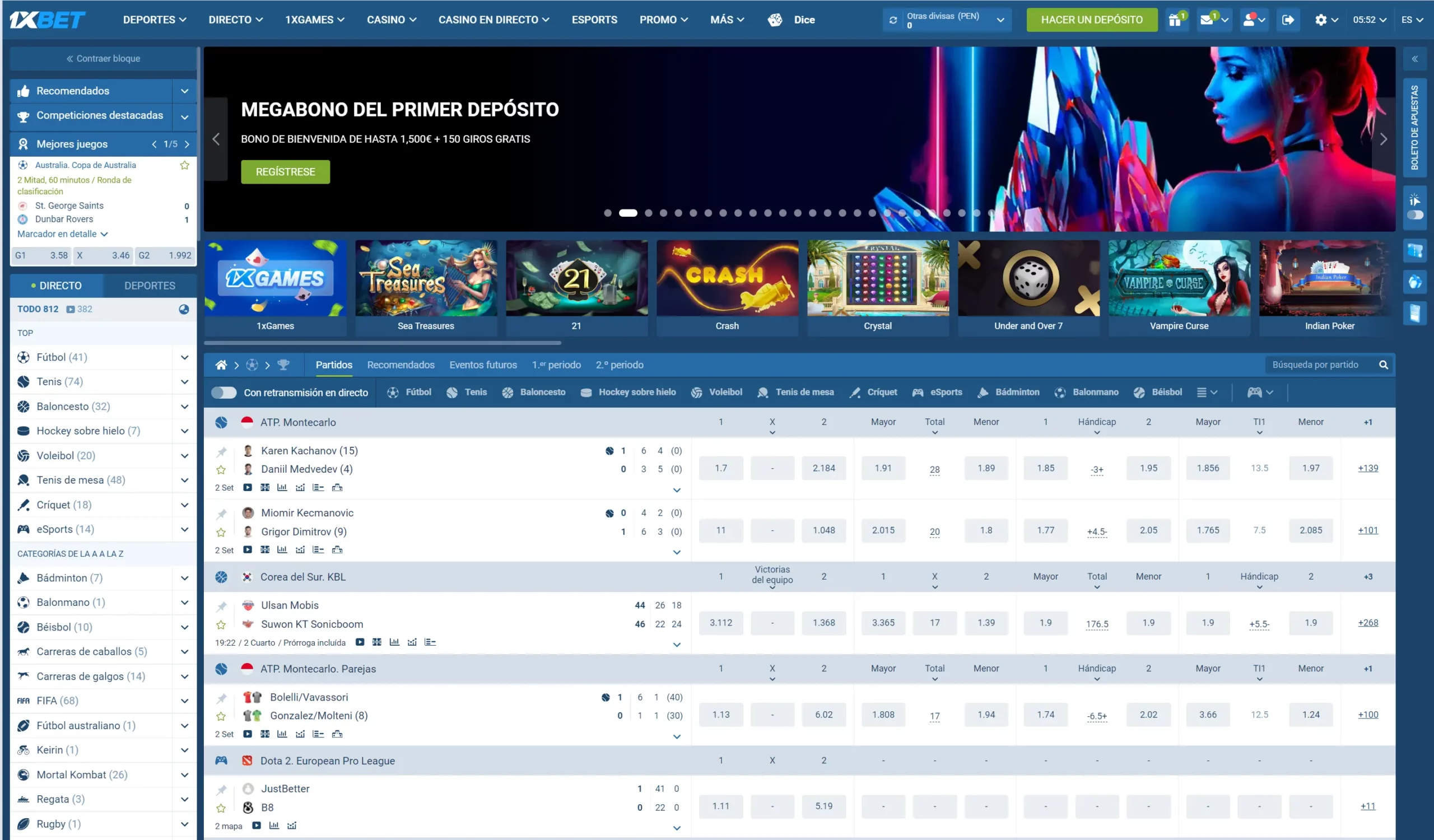 Casa de apuestas 1xBet