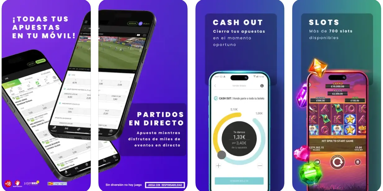Aplicación móvil Retabet