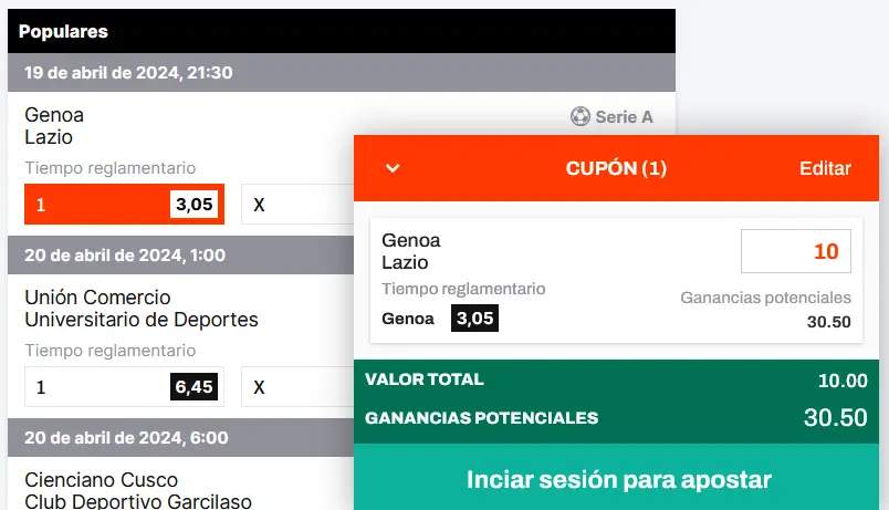 Apostar en BetWarrior Apostar en BetWarrior