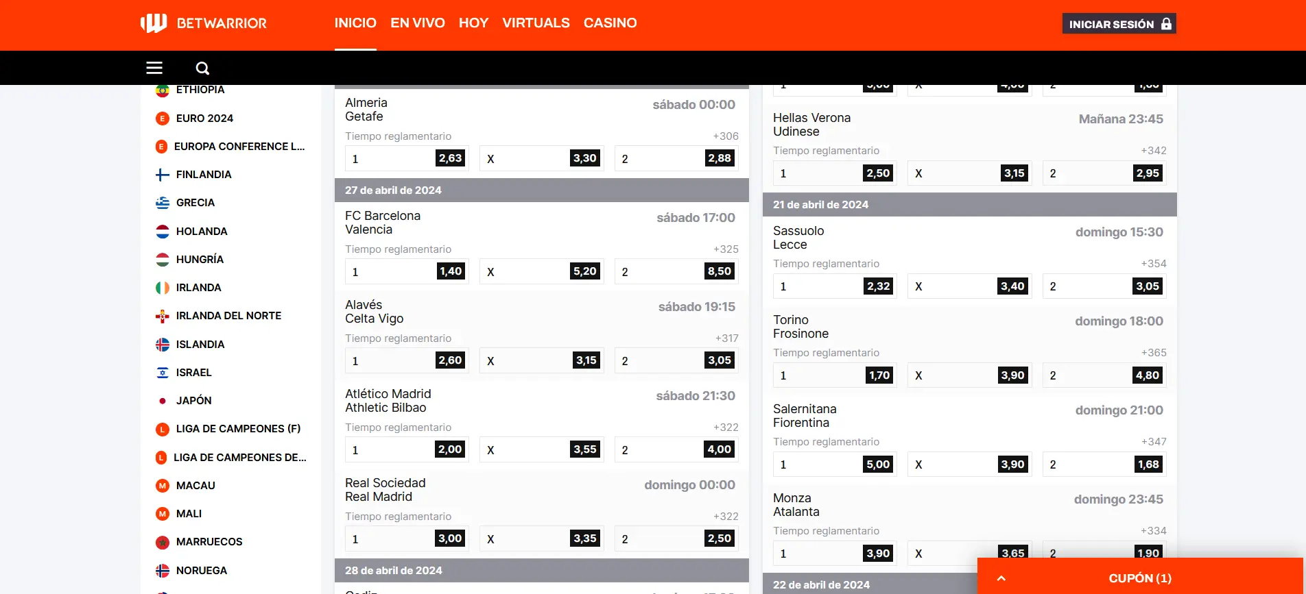 Apuestas deportivas en BetWarrior en Perú Apuestas deportivas en BetWarrior en Perú