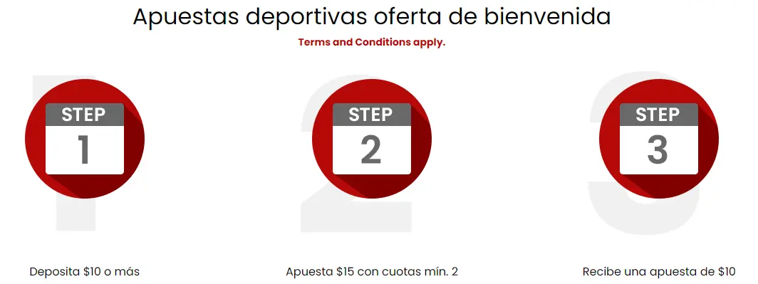 Apuestas deportivas oferta de bienvenida