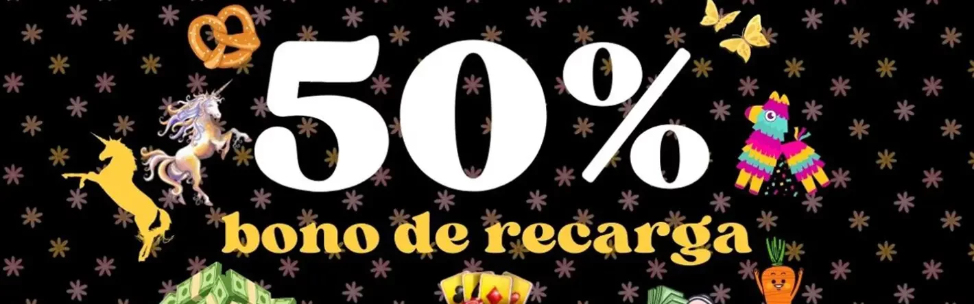 Bonificación de recarga mensual - 50% de bonificación de casino