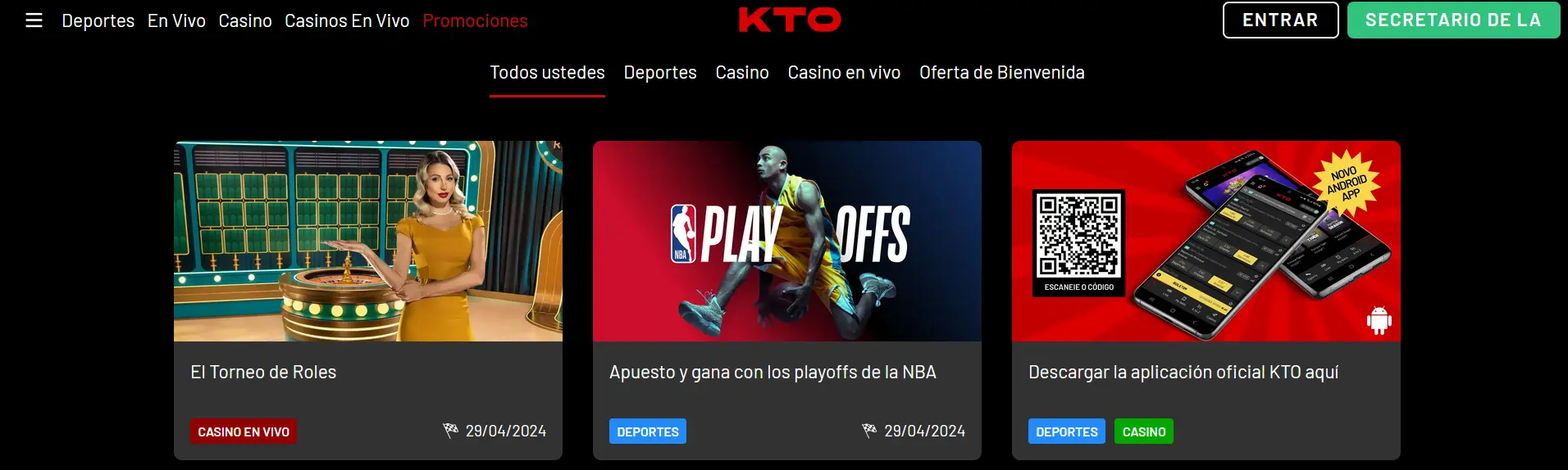 Bonificaciones en KTO Bonificaciones en KTO