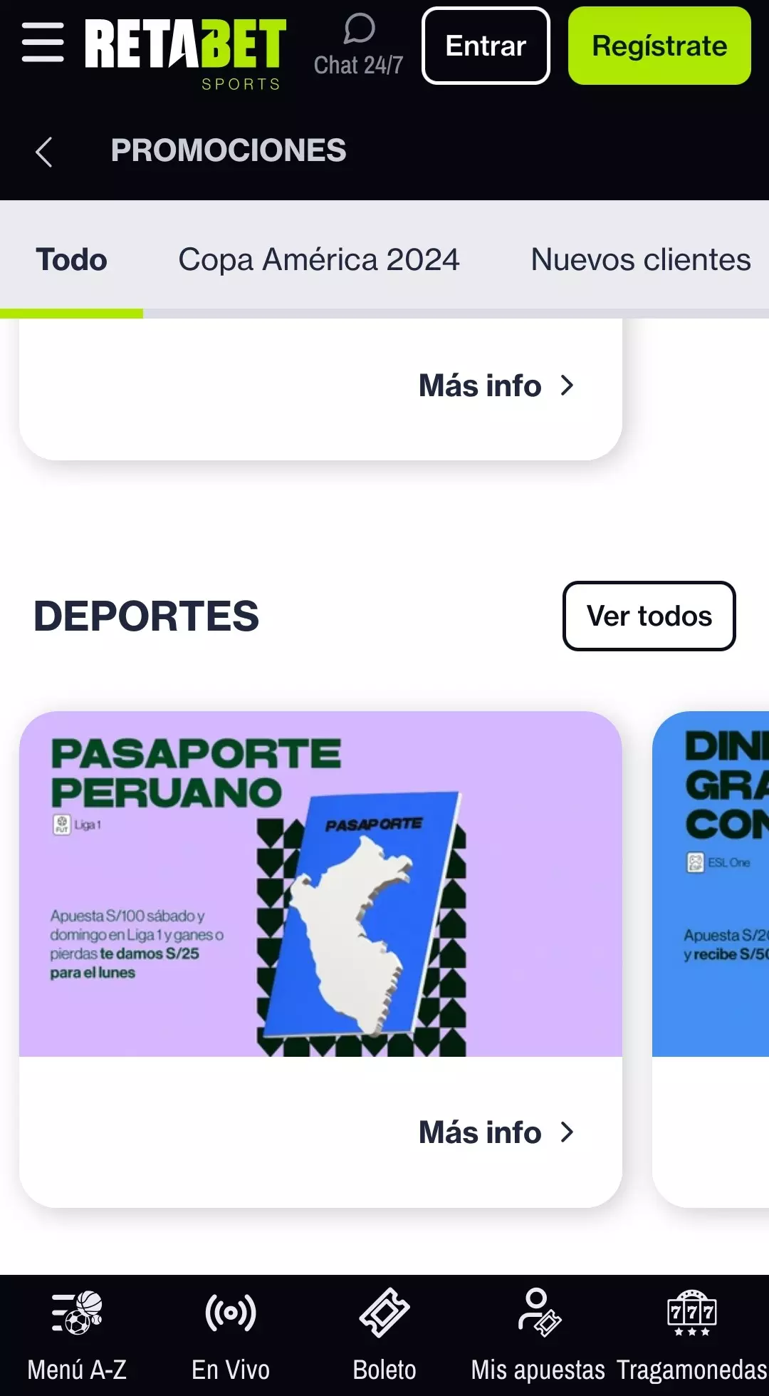 Bonificaciones en Retabet