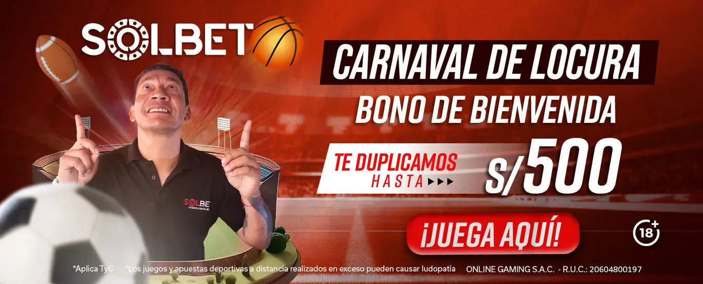 Bono de Bienvenida Deportivo: 100% hasta 500 soles