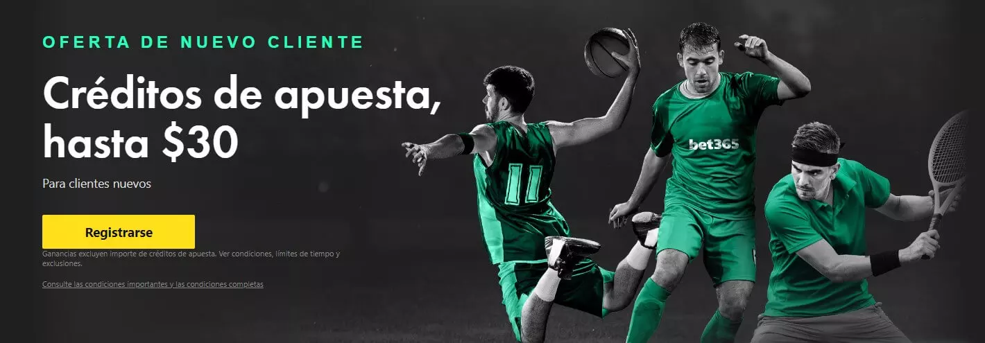 Bono de bienvenida Bet365