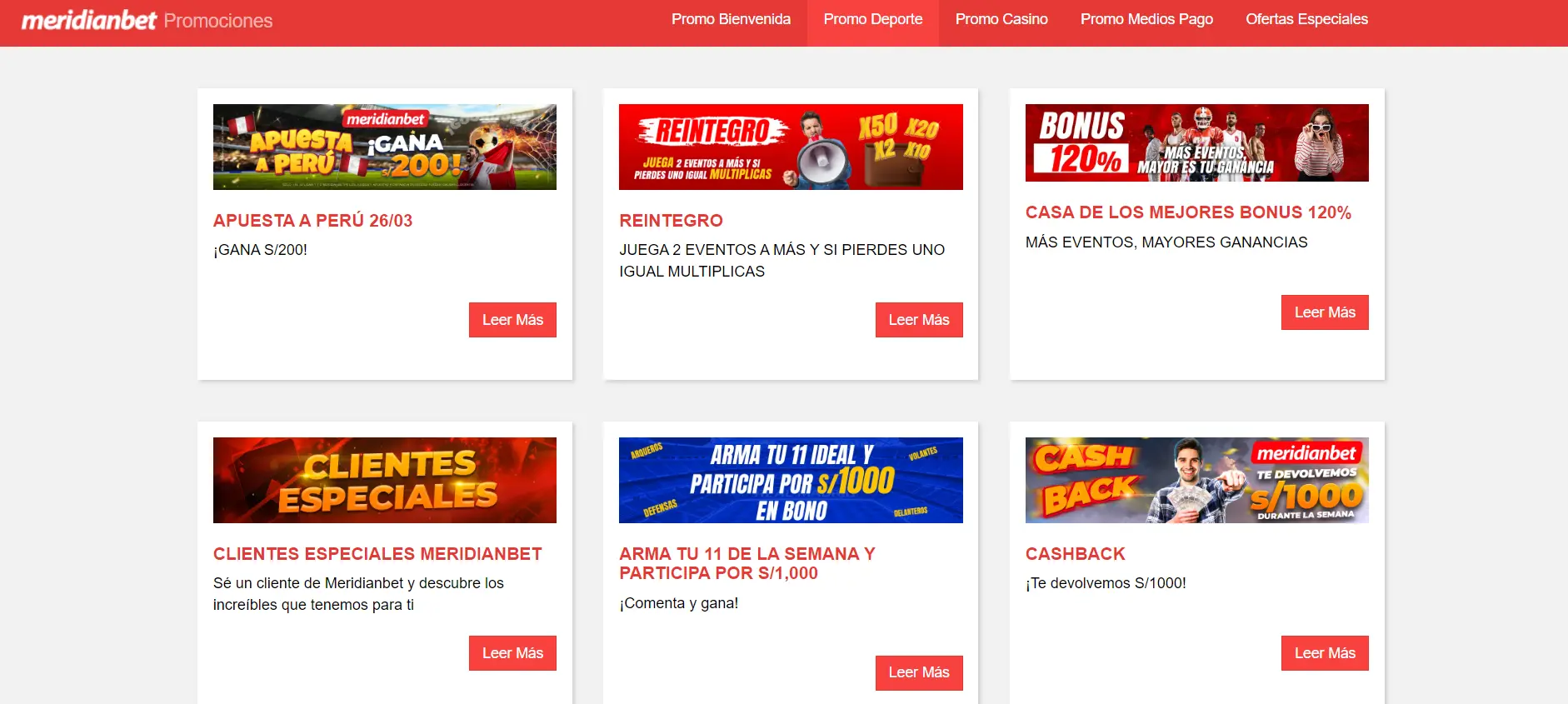 Bonos en Meridianbet