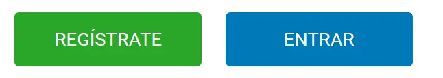 Botones de registro e inicio de sesión de Betcris