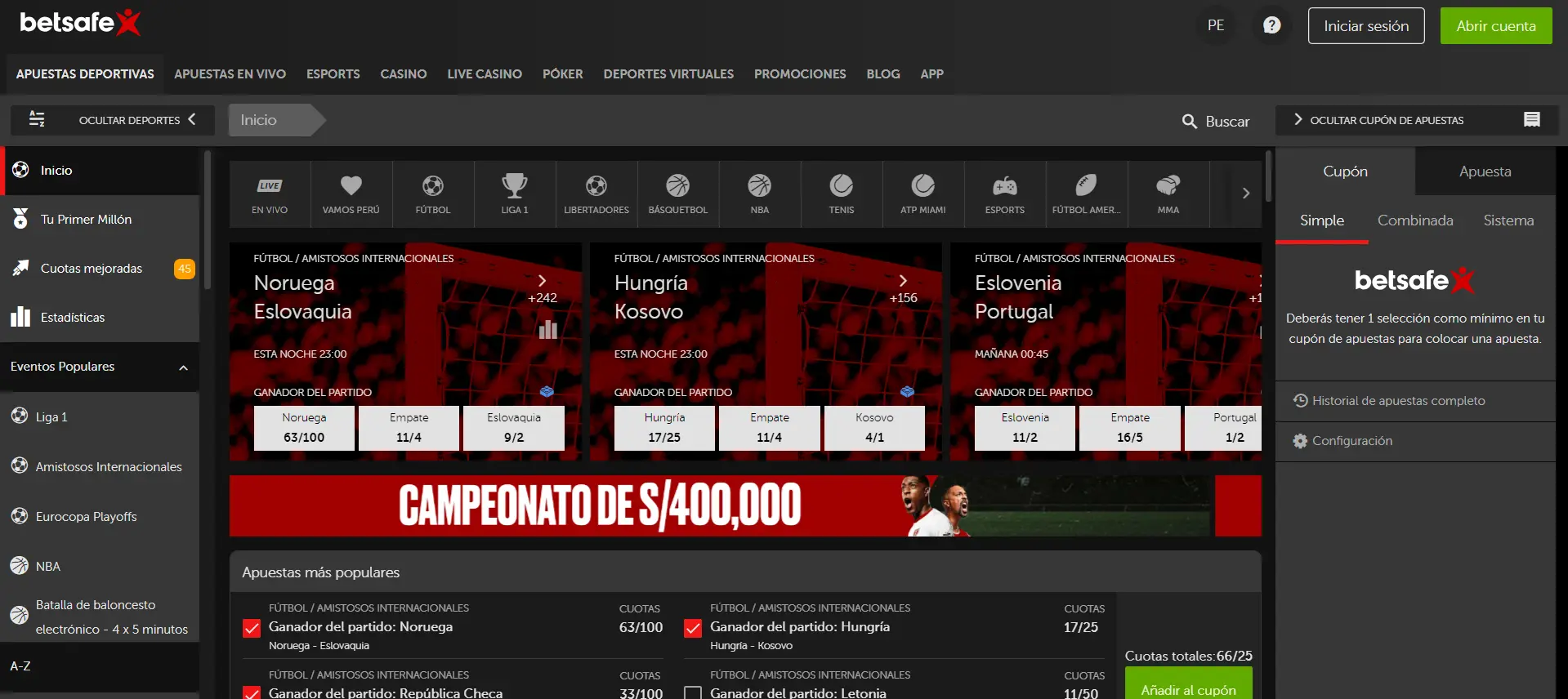 Casa de apuestas Betsafe