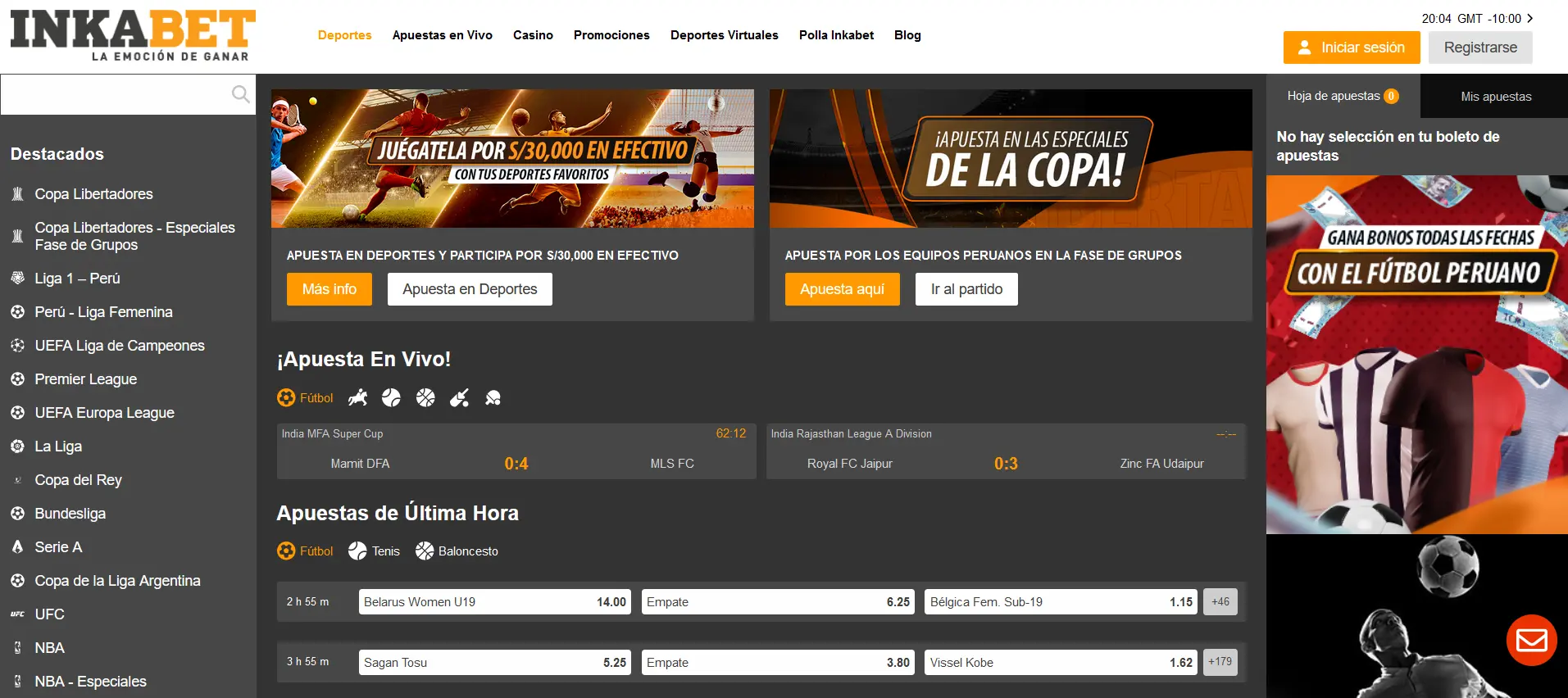 Casa de apuestas Inkabet