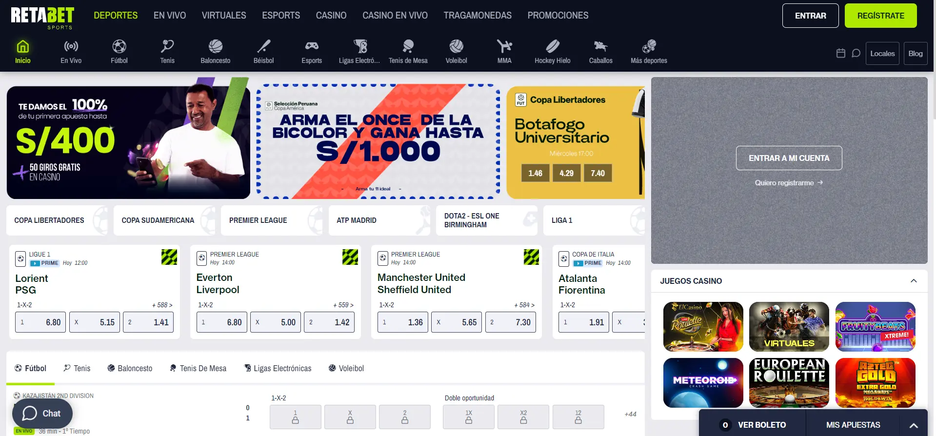 Casa de apuestas Retabet