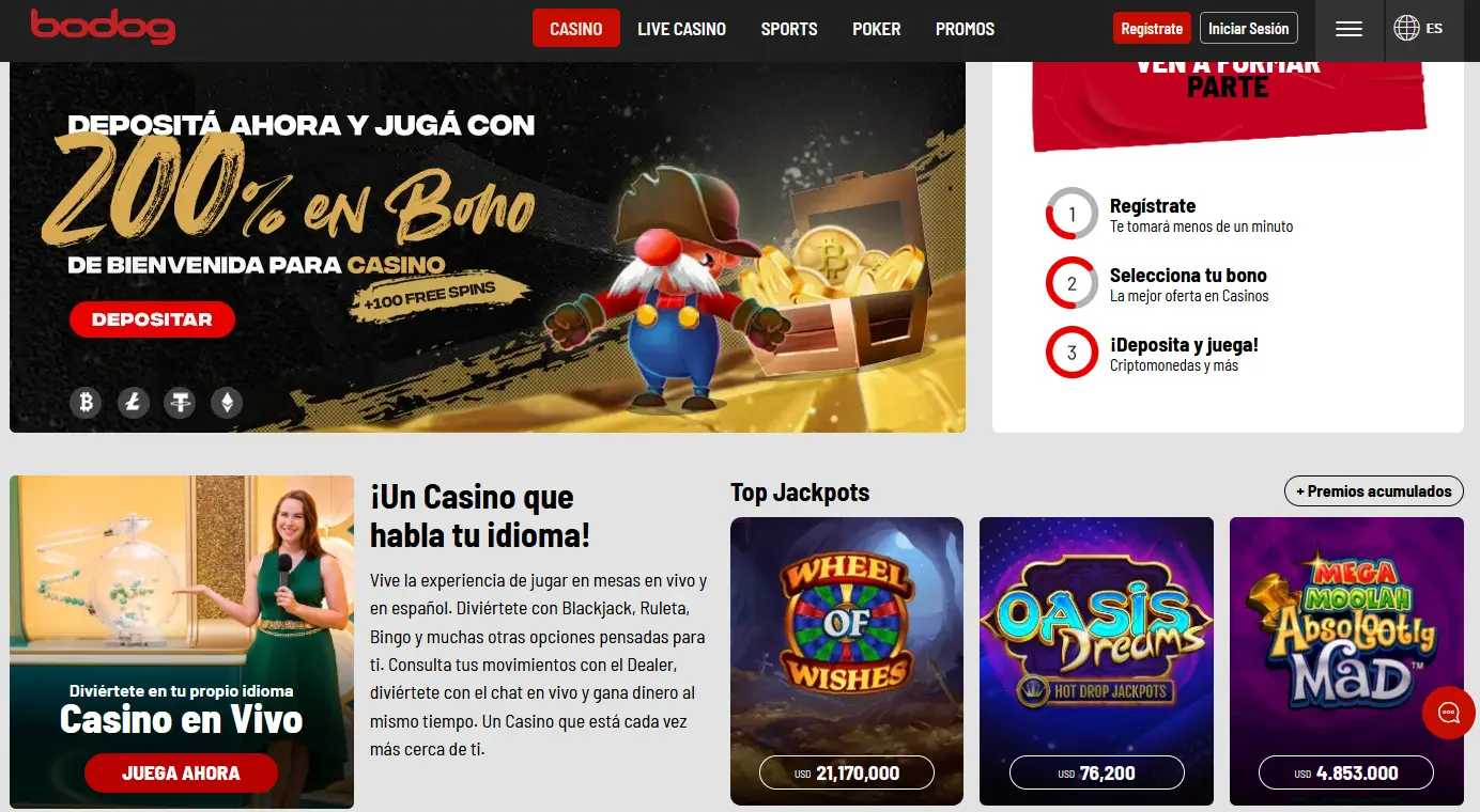 Casino en Bodog