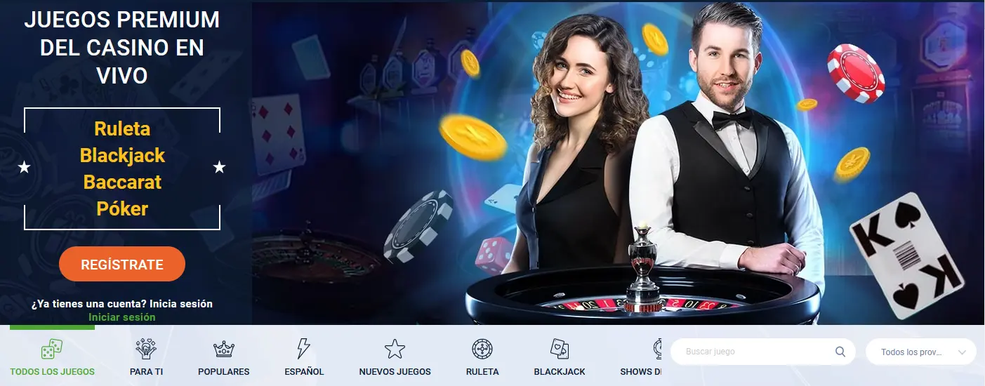 Casino en vivo en 20Bet