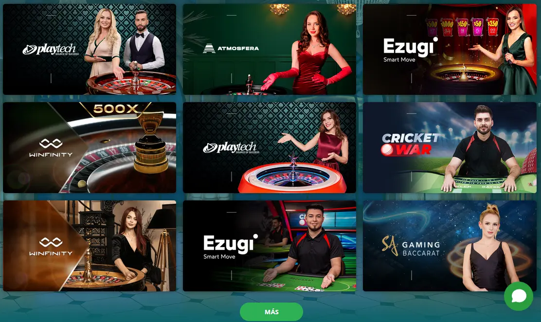 Casino en vivo en 22Bet