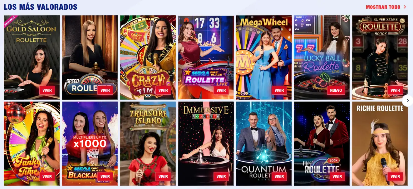 Casino en vivo en Bankonbet
