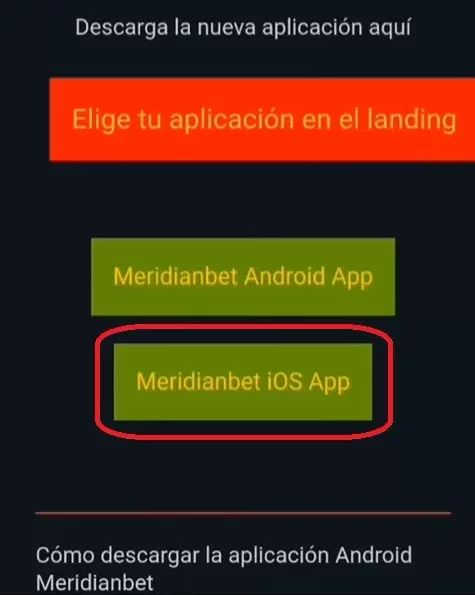 Cómo descargar e instalar la app Meridianbet en iOS en Perú