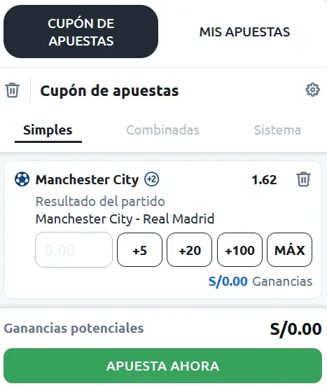 Cupón de apuestas Betano