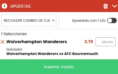 Cupón de apuestas Betiton