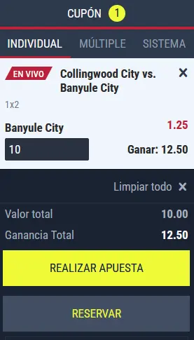 Cupón de apuestas Rabona