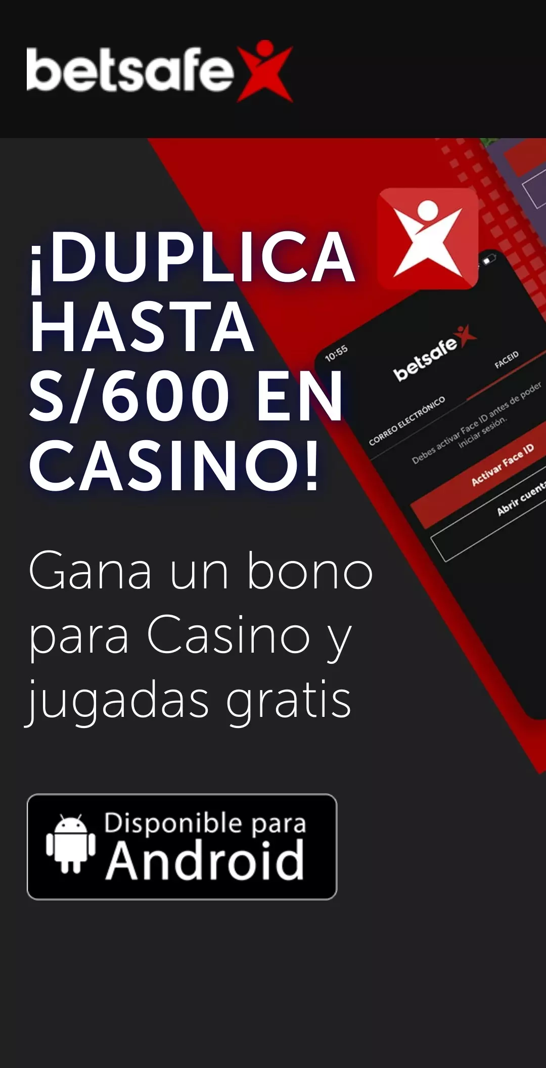 Descargar la aplicación móvil de Betsafe