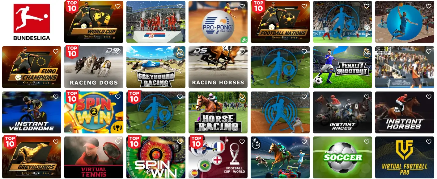 Juegos Virtuales en Apuesta Total