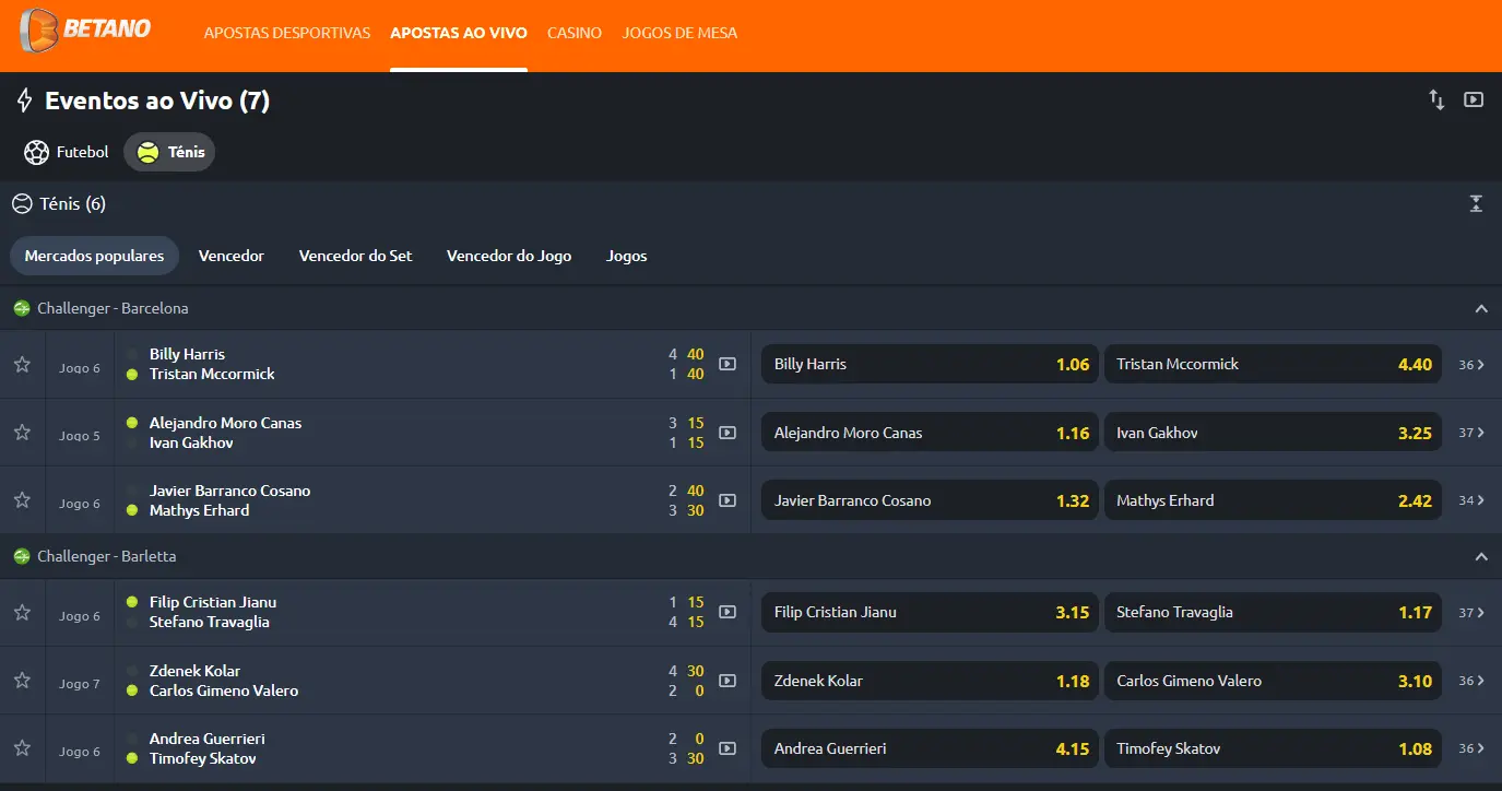 Apuestas en Betano