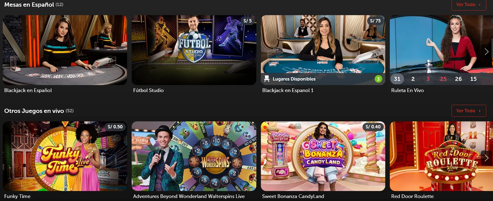 Juegos con crupier en vivo de Betsafe