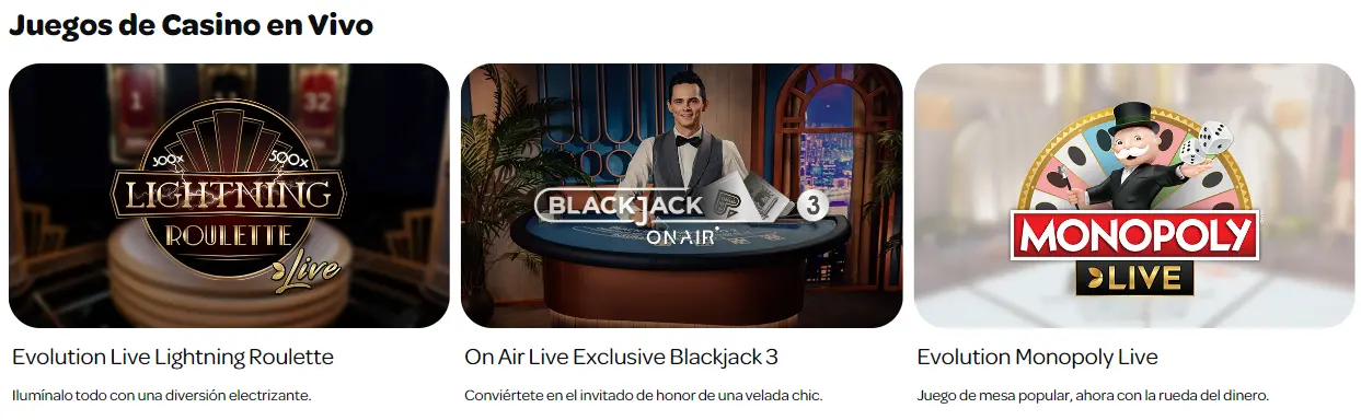Juegos de Casino en Vivo