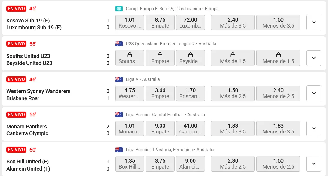 Líneas de apuestas en Betmotion Líneas de apuestas en Betmotion