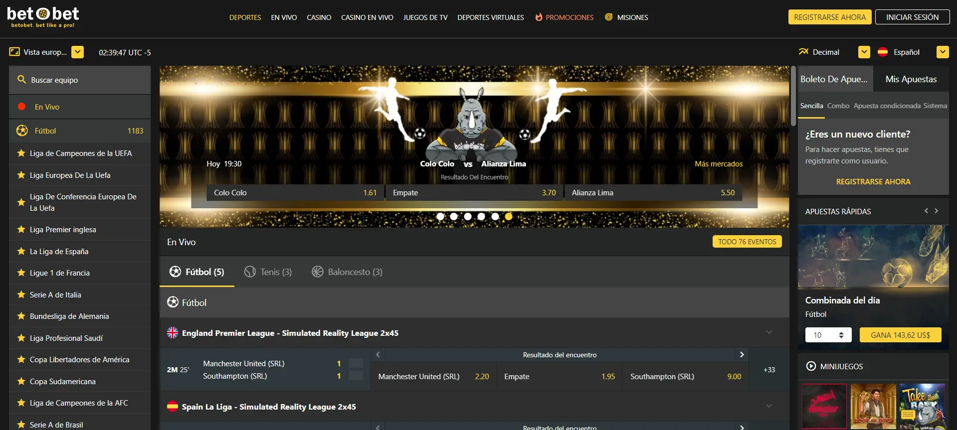 Oficina de apuestas BetOBet