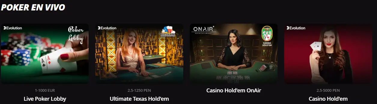 Póquer en LV Bet