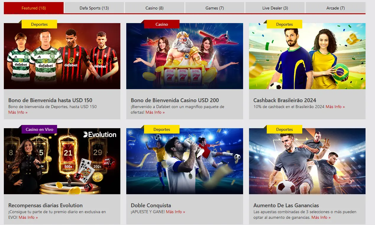 Promociones en Dafabet
