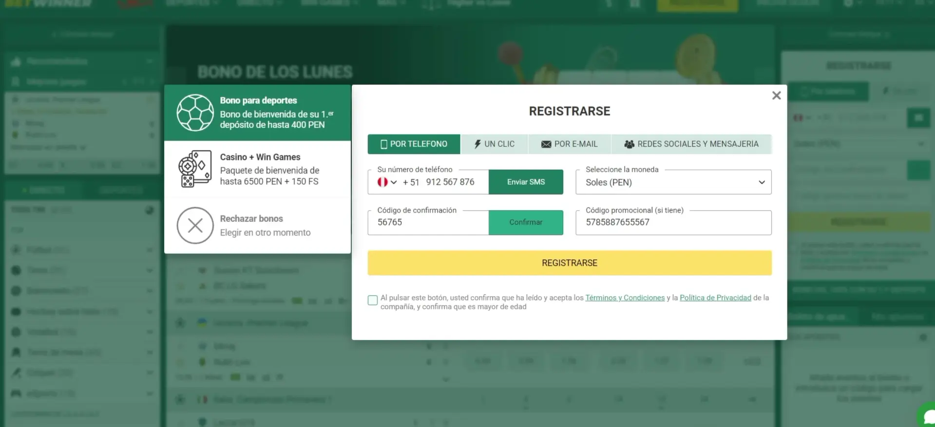 Registro telefónico Registro telefónico