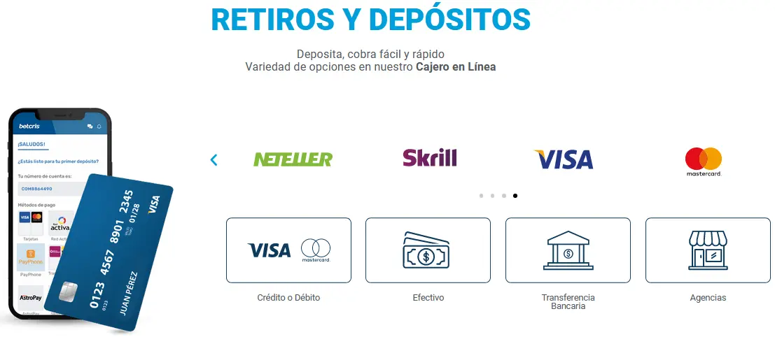 Retiros y depósitos