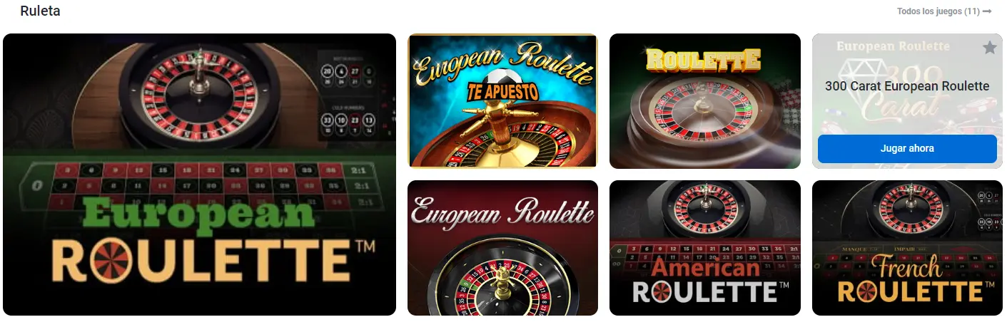 Ruleta en Te Apuesto