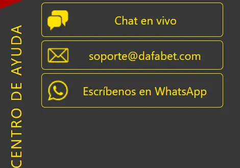 Servicio de soporte de Dafabet
