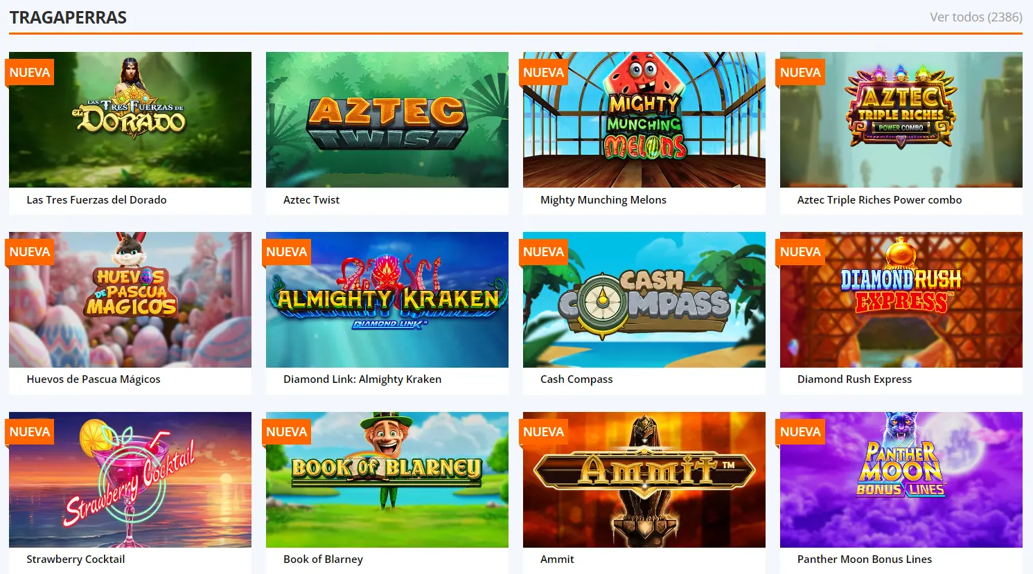 Tragaperras en Betsson