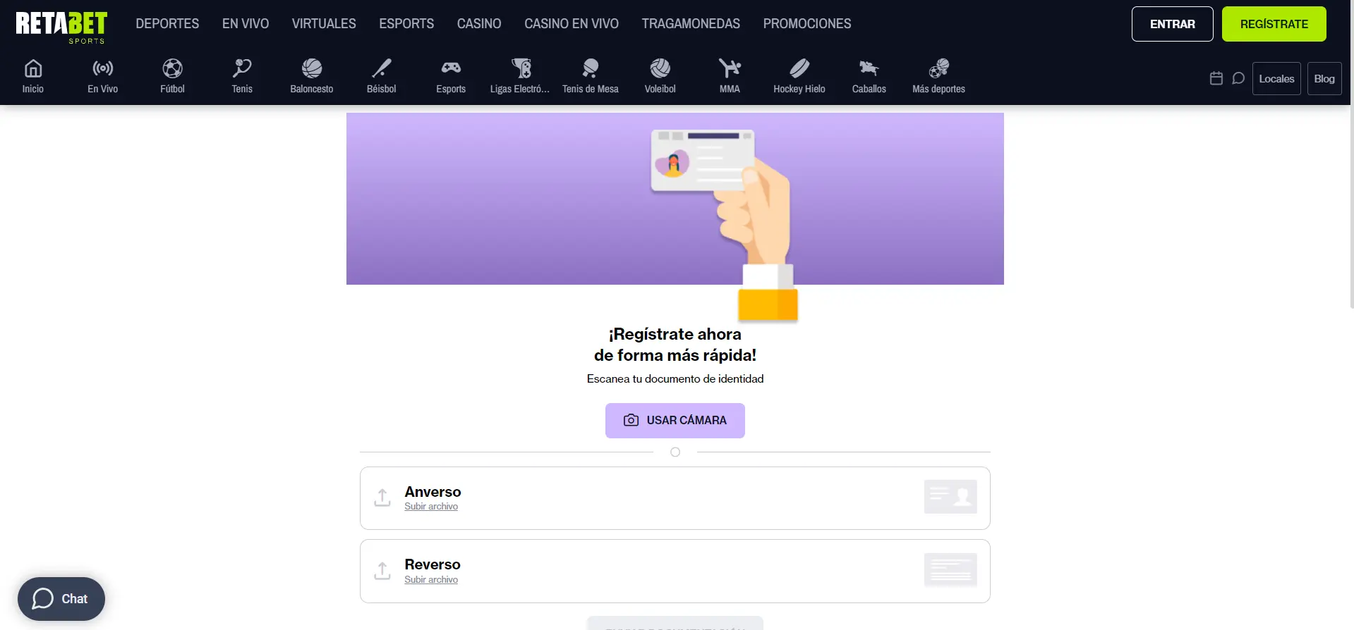 Verificación en Retabet