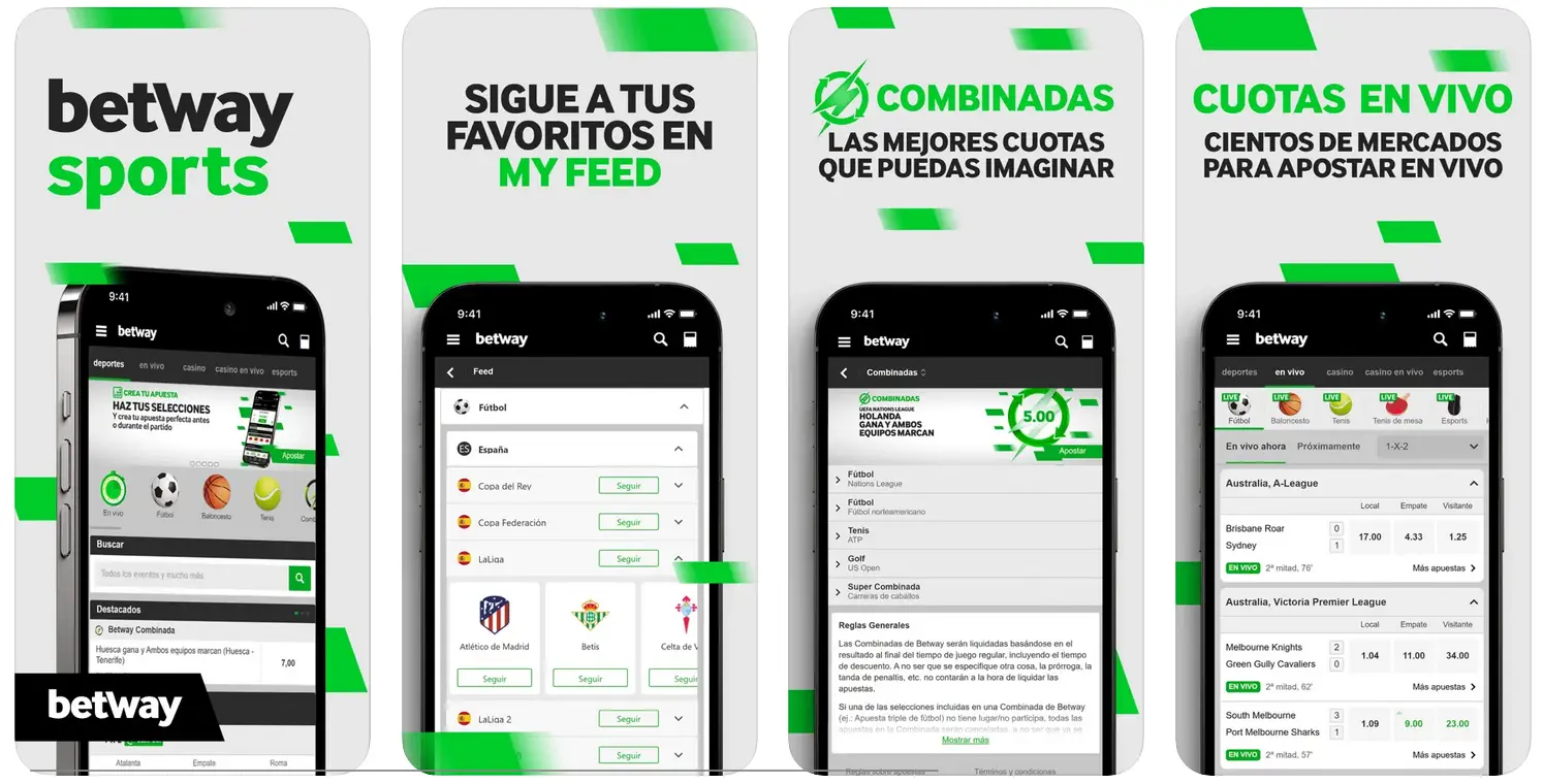 Versión móvil de Betway Versión móvil de Betway