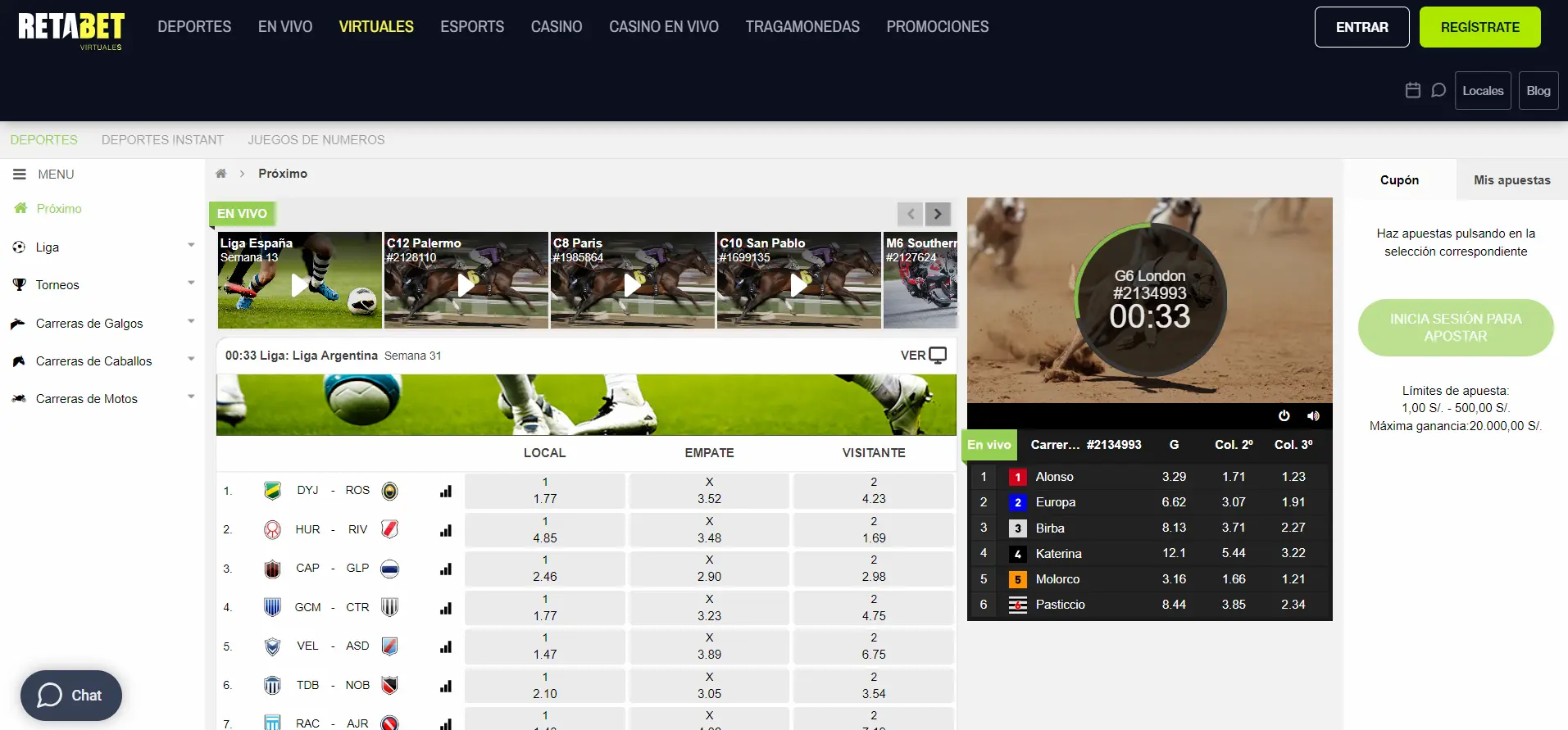 Virtuales Retabet