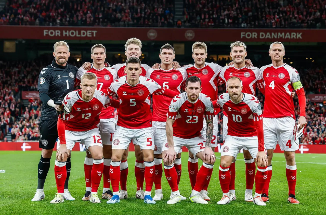 La selección danesa para la Eurocopa 2024