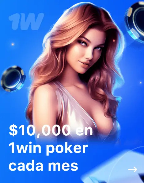 $10,000 en 1win poker cada mes