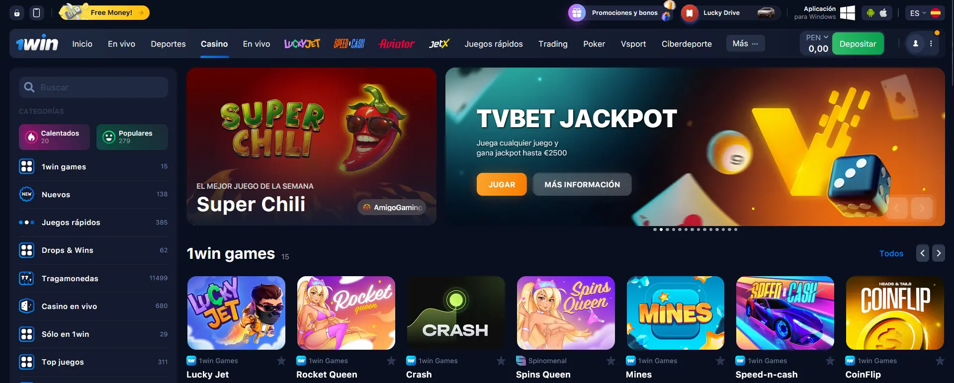 1Win Casino en Perú