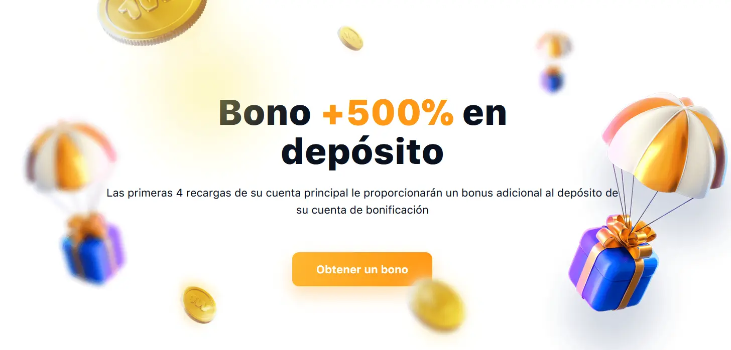 Bonificación +500% por depósito
