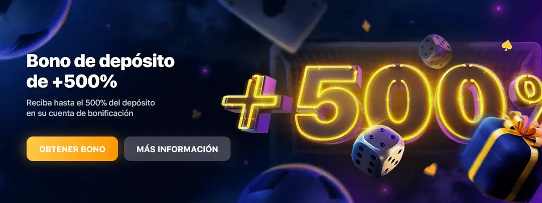 Bonificación por inscripción en el casino online 1Win