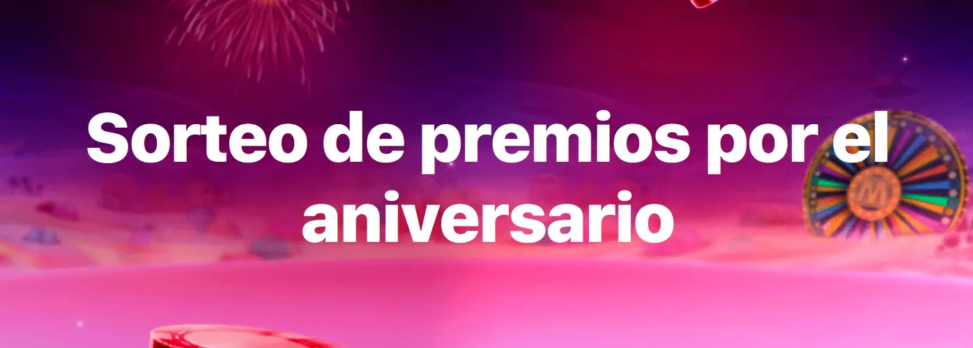 Sorteo de premios por el aniversario