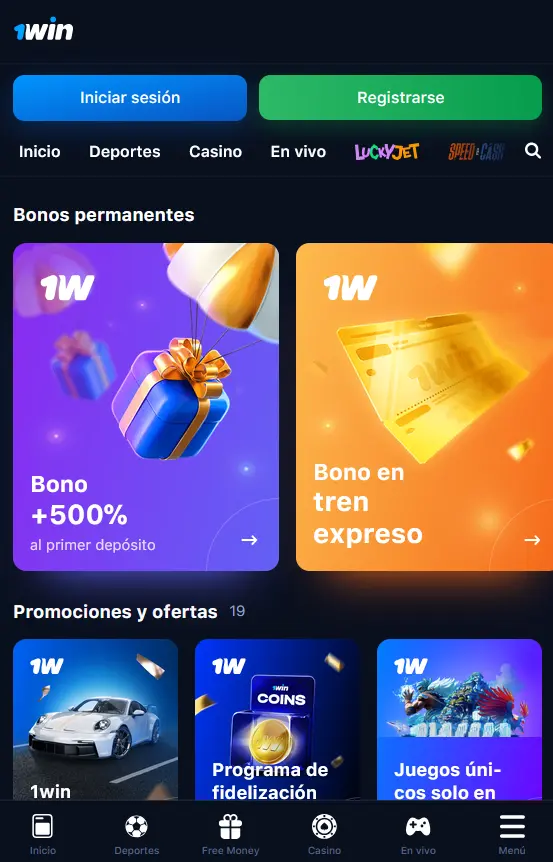 1Win en Android