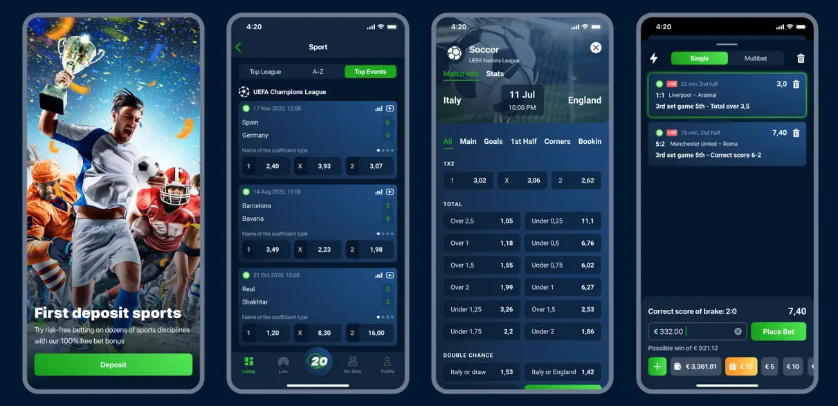 20bet en Android