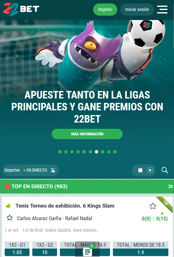 22bet en iOS