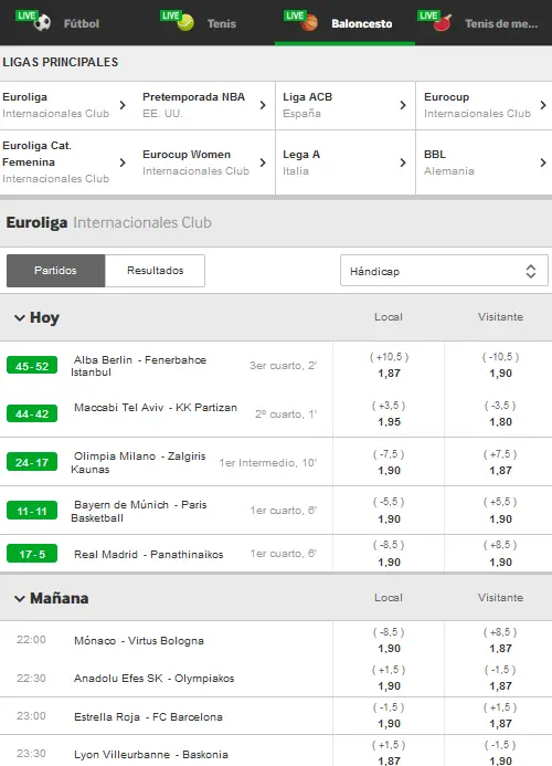 Betway en Android